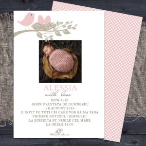 Invitatii Botez Daniela Sterea